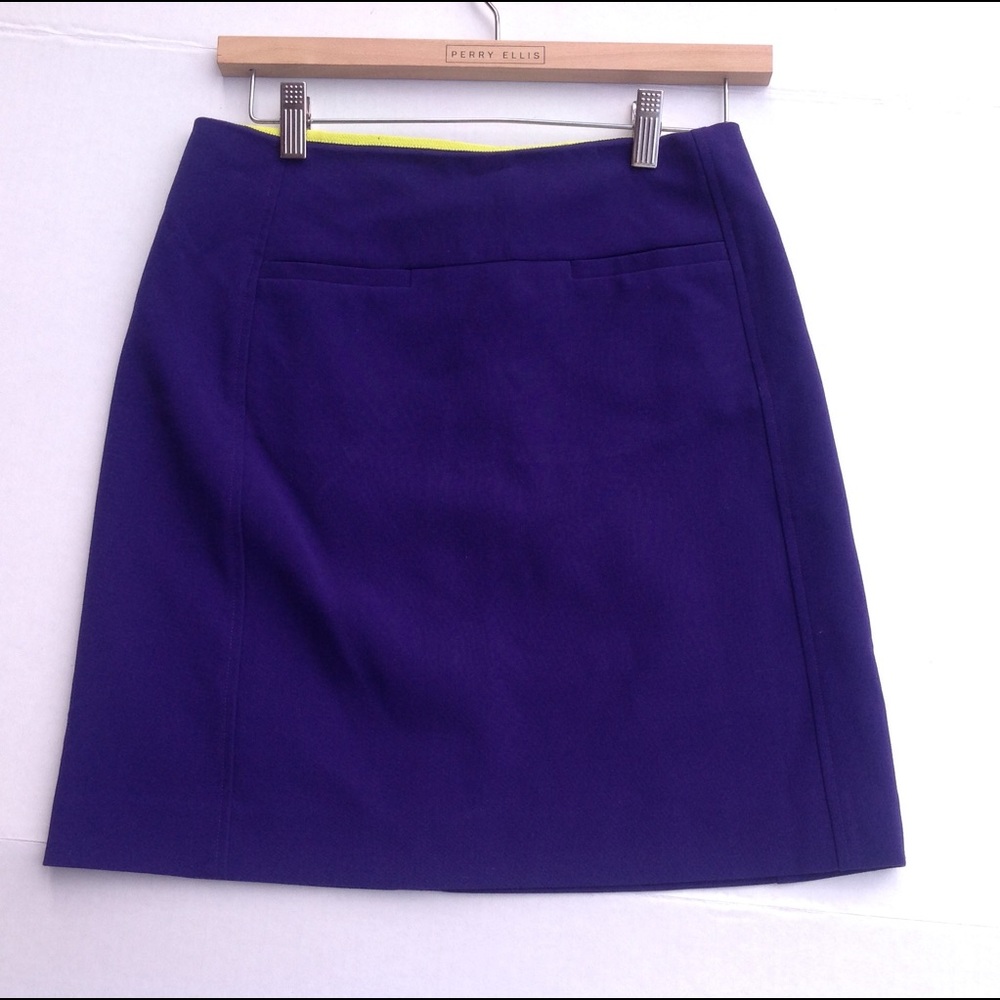 Ann Taylor Purple Skirt Straight